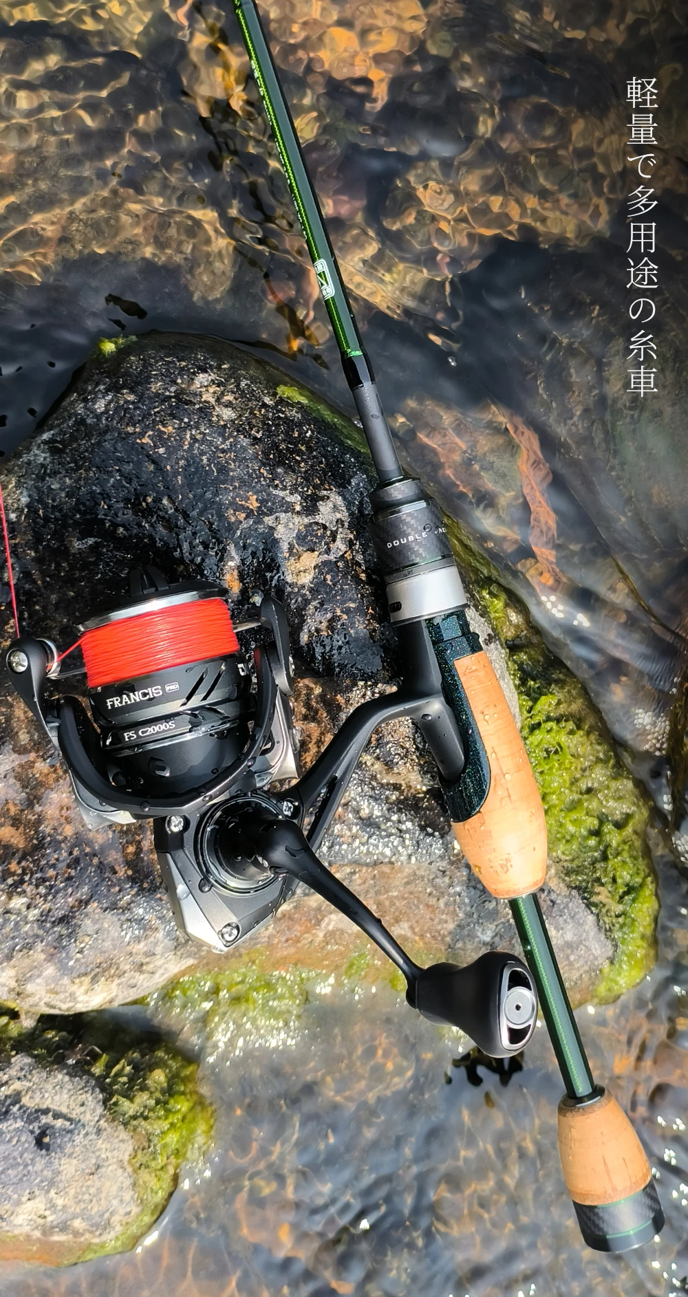 TSURINOYA Spinn-Angelrolle FRANCIS FS PRO 800S 1000 C2000S 2500S 3000M 4000M 158g Flache Spule Vielseitiger langer Wurfbarsch – Detail 5