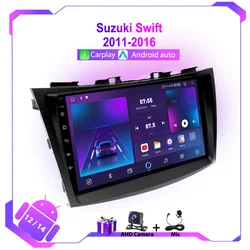 GPS Navigation For Suzuki Swift 2011-2016 WIFI 4G Car Radio GPS Navigation FM DSP Multimedia Player Carplay Autoradio 8+128GB