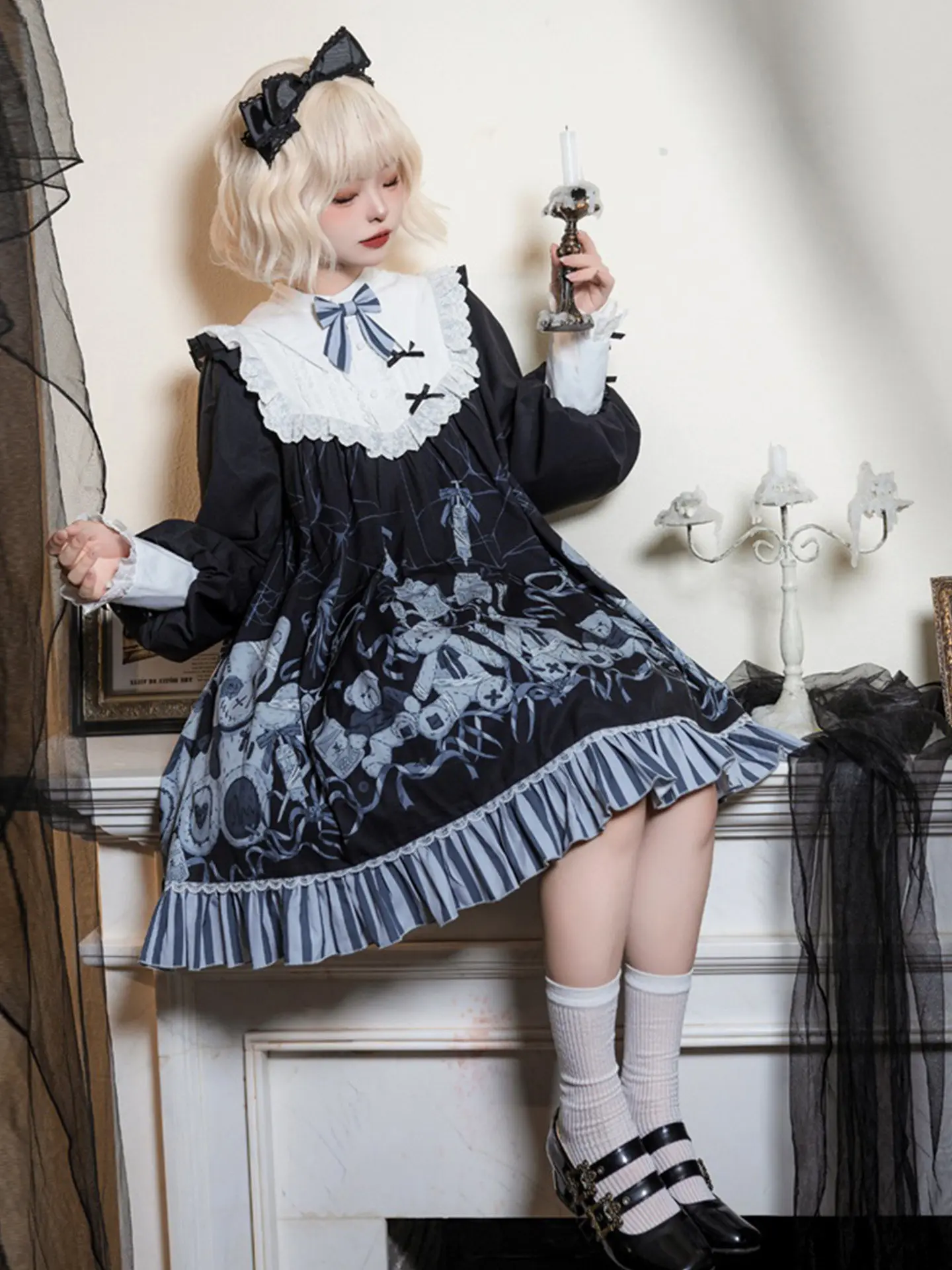 robe-lolita-a-manches-longues-printemps-et-automne-grosse-fille-ample-minceur-robe-lolita-mignonne-robe-op-dessin-anime-ours-goth-robes-lolita
