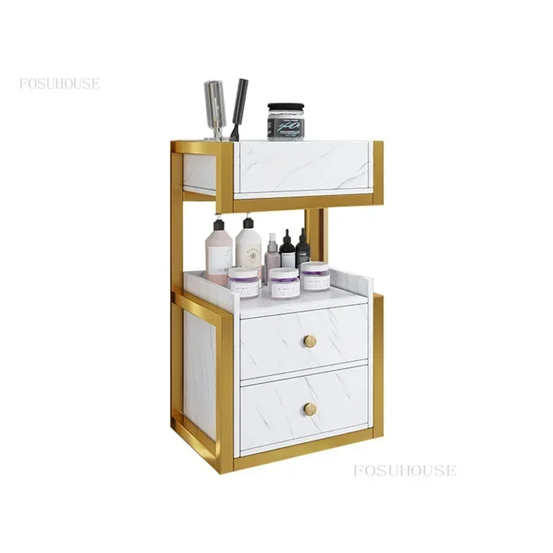 Wall-mounted Barber Shop Cabinet Multifunctional Salon Trolleys Hair Salon Aesthetics Perm Dyeing Storage Rack Salon Furniture