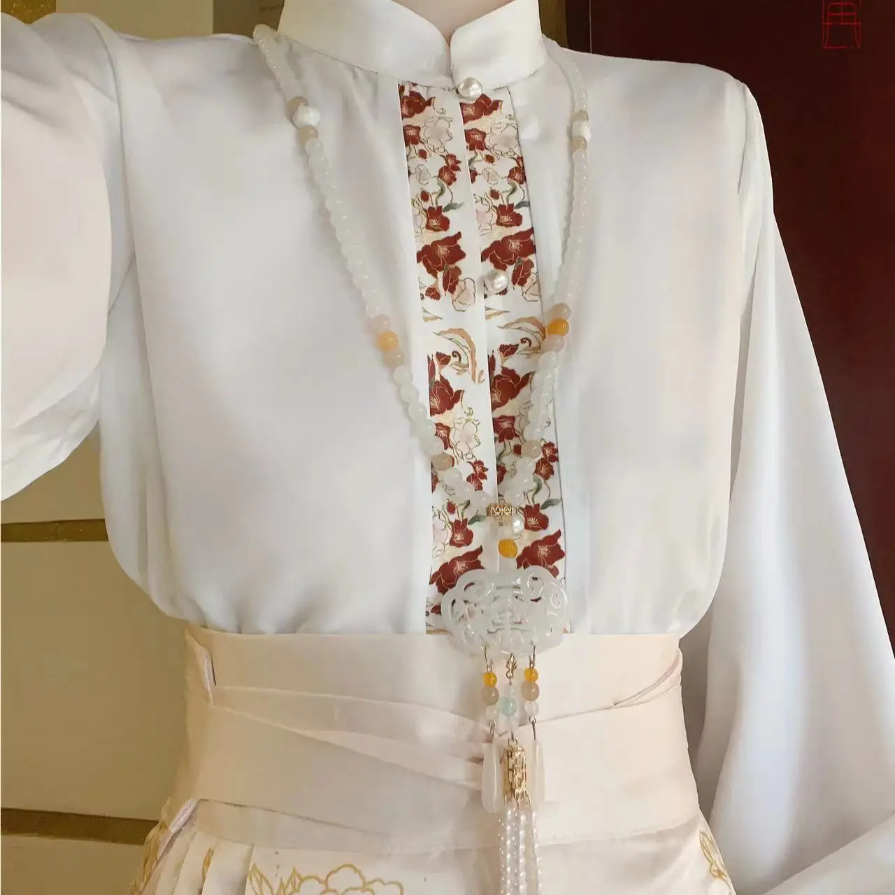 

Blusas Femininas Elegantes Stand Tops Long Sleeve Shirts & Blouses Print Camisas De Mujer 2025 Korean Chic