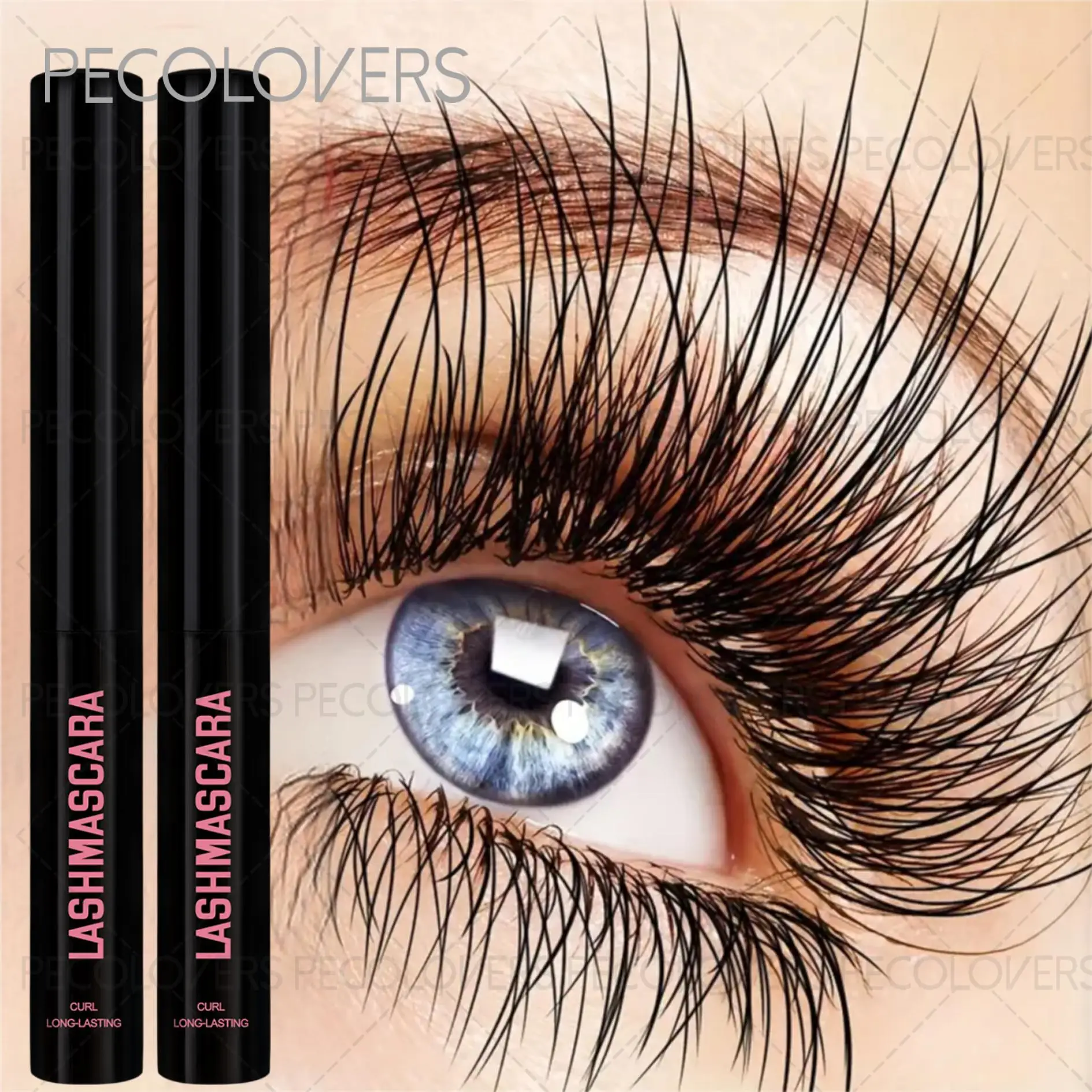 2pcs 4D Lengthening & Volumizing,Non-Sticky & Grease-Free, Easy Application, Mascara for Eyelashes