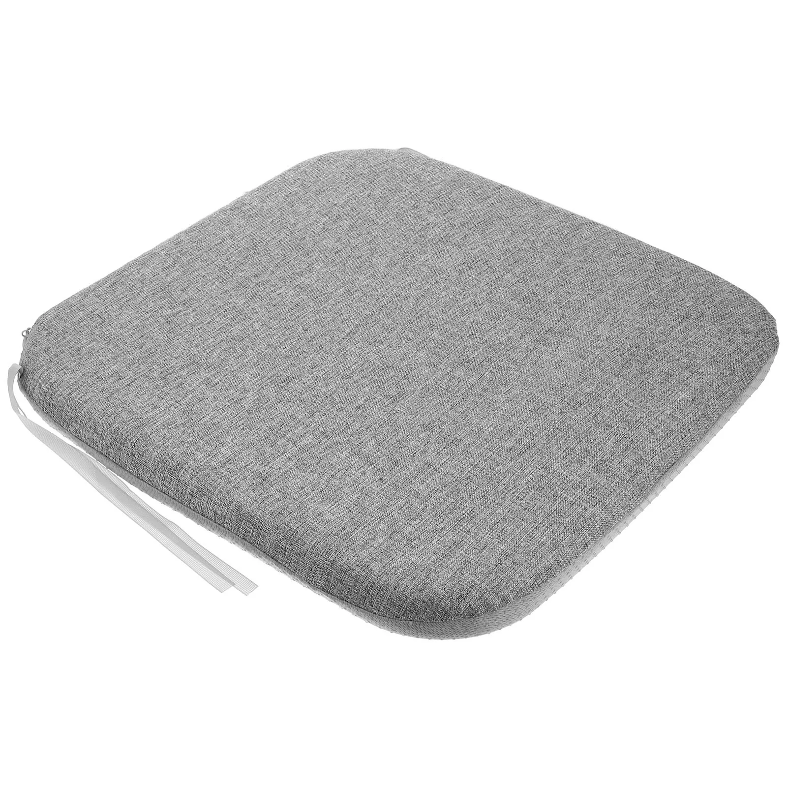

Memory Foam Seat Cushion Thickened Cotton Linen Cover Non Slip Bottom For Office Chair Yoga Desk Gaming Driving Sitting