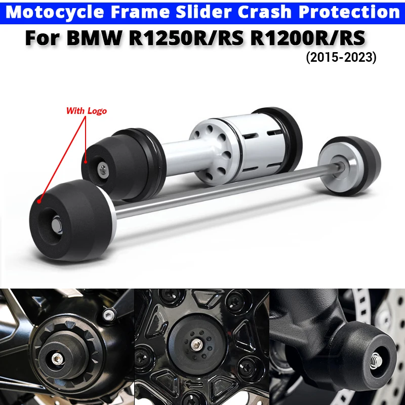 

For BMW R1250R R1250RS R1200R R1200RS 2015-2023 Motorcycle Frame Slider Crash Protection Front Rear Wheel Slider Crash Protect