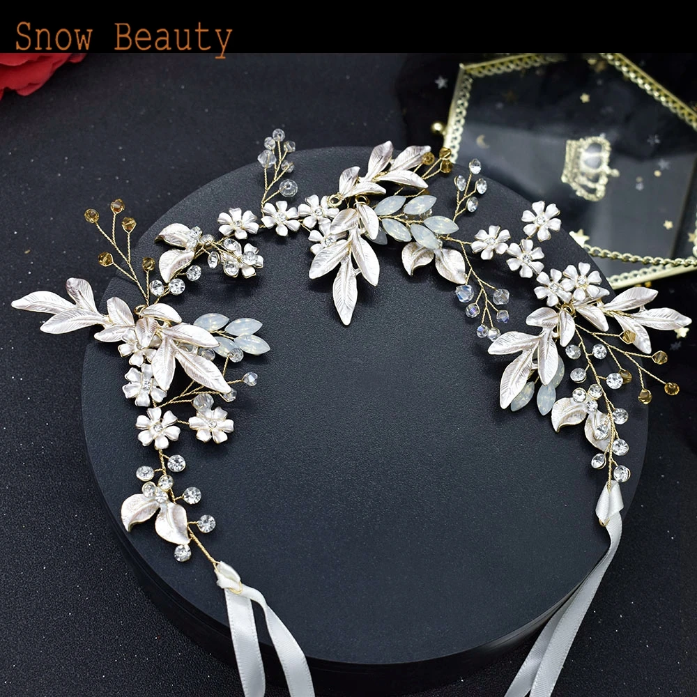 S127 Luxury Protein Rhinestone Wedding Belt  Alloy Leaf Bridesmaids Sash Sparkly Waistband for Bride Bridesmaid Prom Party