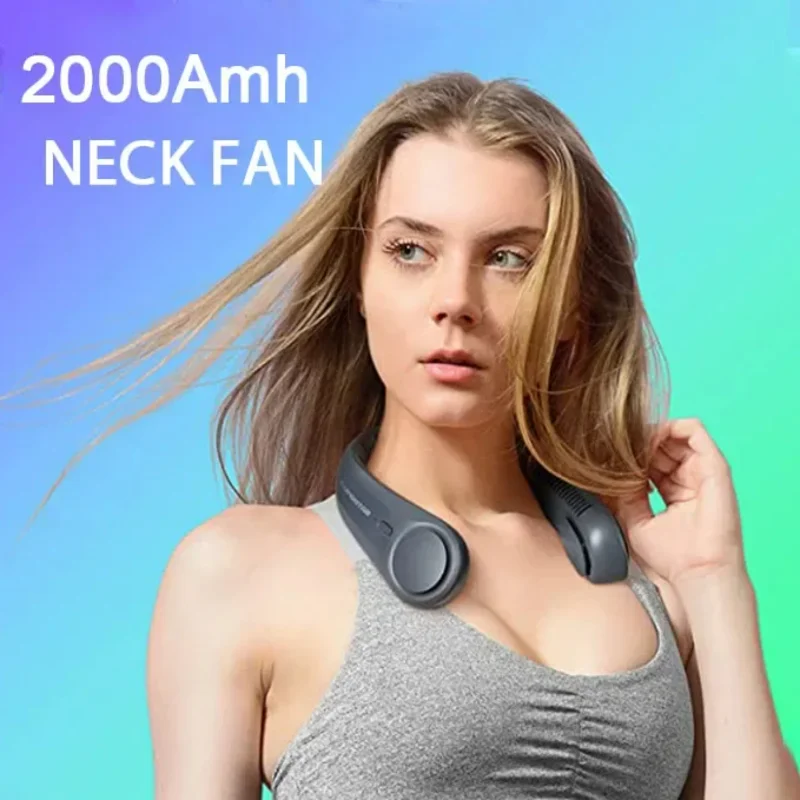 

Cooling Portable Wireless USB Rechargeable Mini Ventilador Bladeless Mute Lazy Neckband FANS for Running