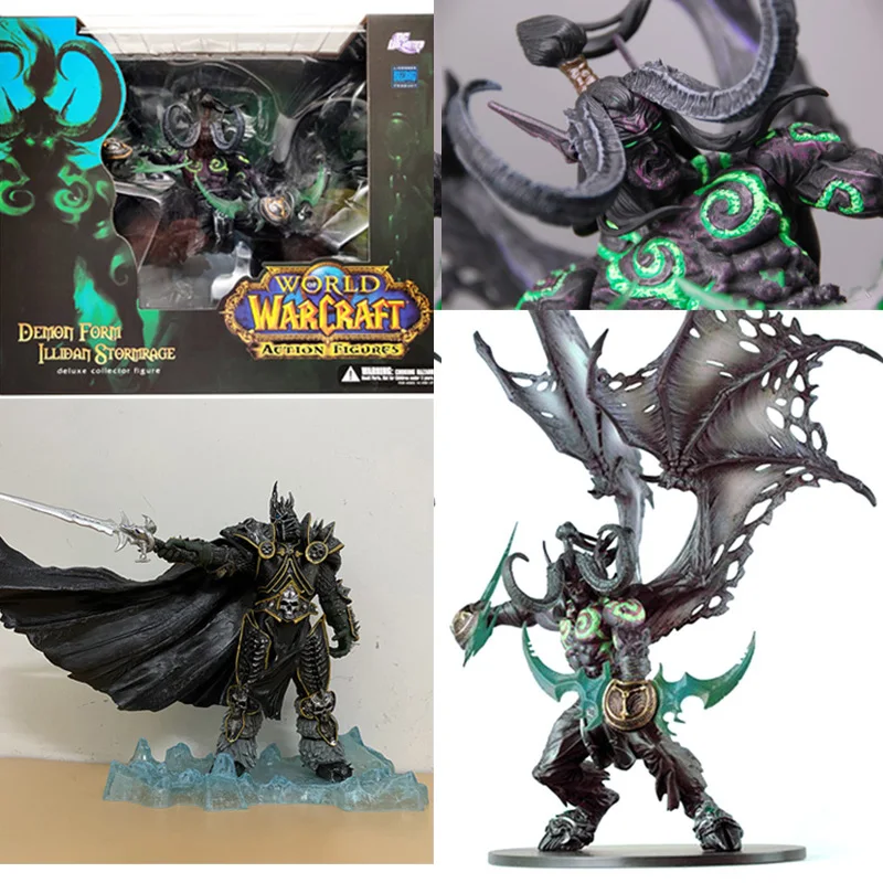 WOW Game Fall of The Lich King Arthas Menethil Action Figure Demon Hunter Illidan Devil DC05 Figma Collectible Model Toy Gift