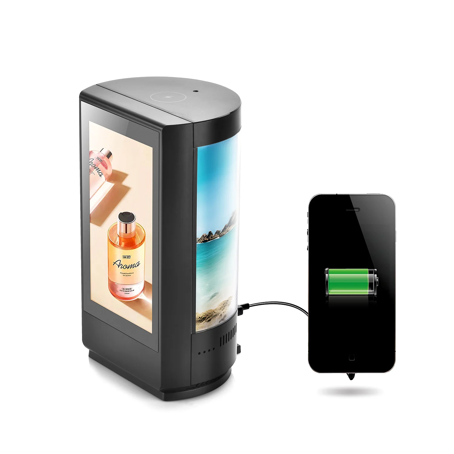 FYD-04 RK3126 رقاقة معدات تقديم الطعام قائمة Led لمطعم Lcd الجدول حامل محطة الطاقة بنوك الطاقة الهواتف