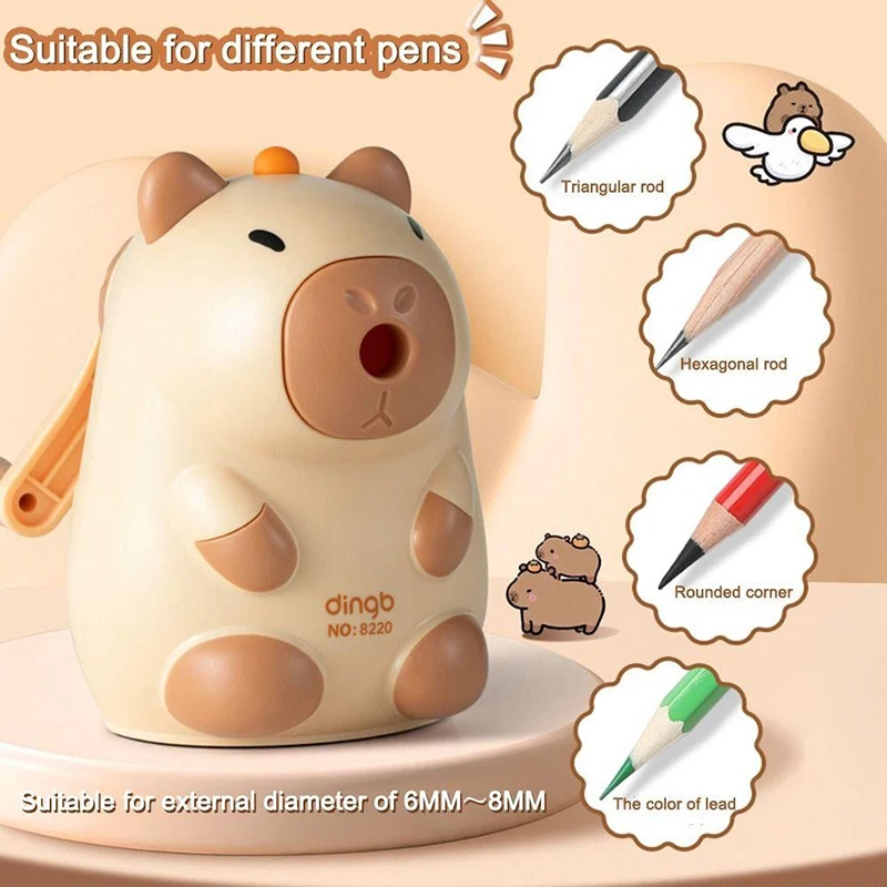 Capybara Pencil Sharpener Pencil Cutter Office School Table Sharperners Stationery Supplies