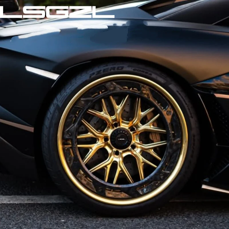 LSGZL Custom Forged Monoblock Carbon Fiber Wheel Rims 5x114.3 5x130 5x120 18 19 20 22 24 Inch for Urus C7 C8 Gtr Nissan BMW