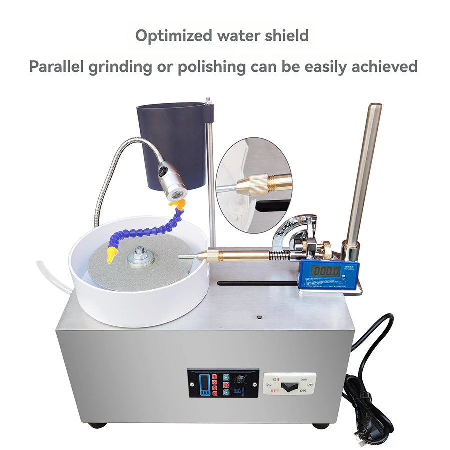 Digital Display Gem Grinding Machine Jewelry Jade Face Ring Grinding Machine Speed Grinding and Polishing Machine