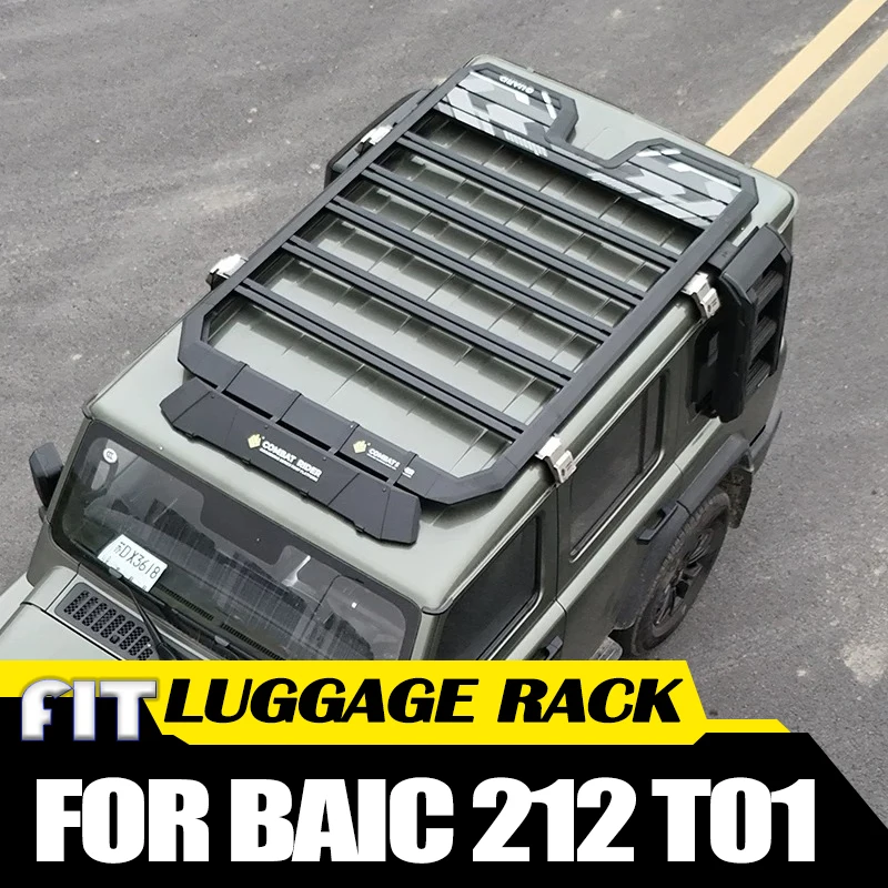 Car Luggage Rack Roof Rack Fit for BAIC 212 T01 24-25 Modified Car Load Expansion Platform Folding Side Ladder Small Backpack