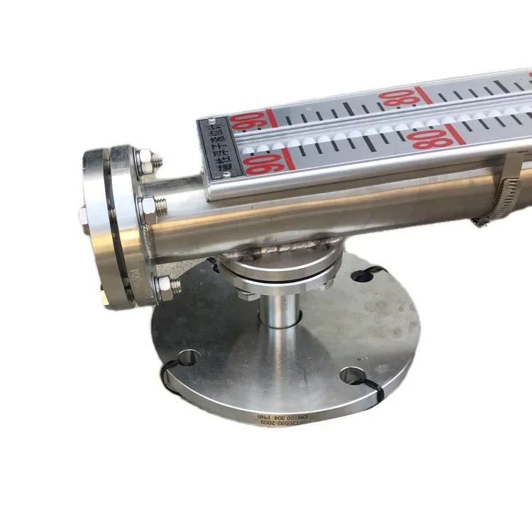flap magnetic coupling liquid level gauge 4-20MA remote transmission boiler water and oil level gauge