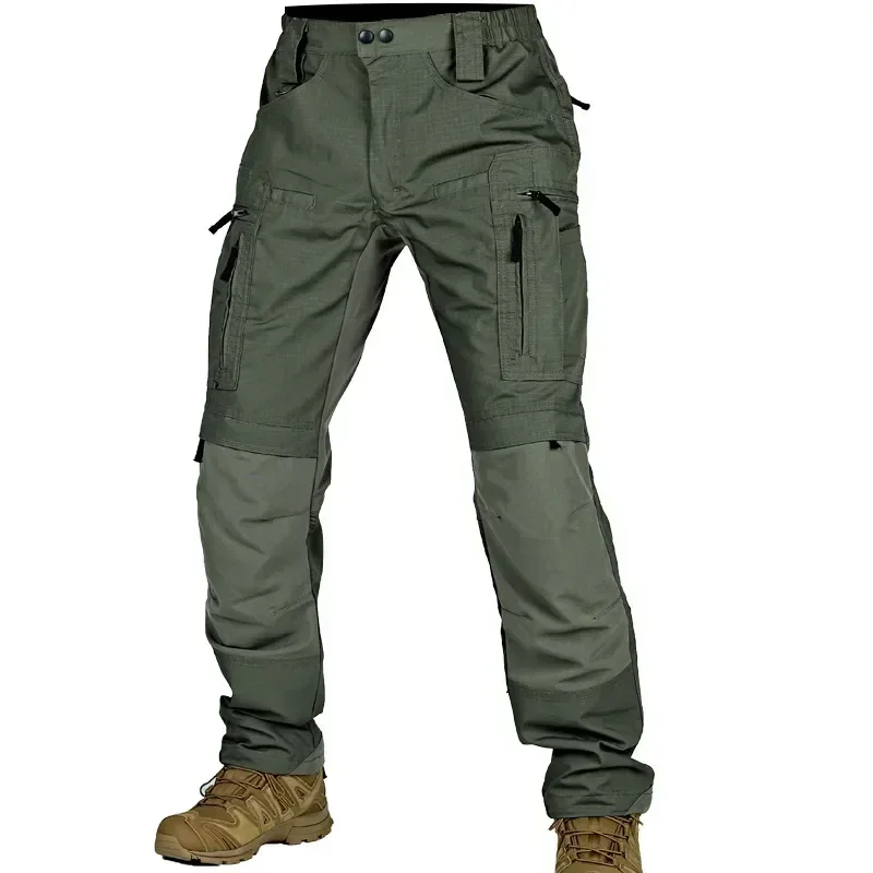 P40 Tactical Pants Men Outdoor Hunting Pants Multi-pocket Cargo Trousers Waterproof Wear-resistant Field Training Uniforms