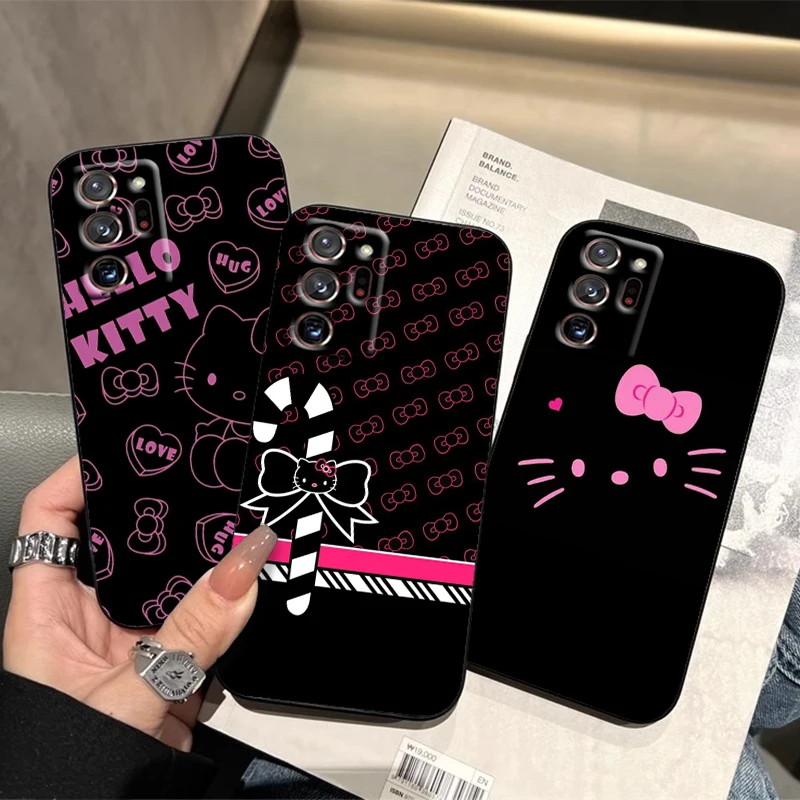 

Hello Kitty Sanrio Cute Luxur For Samsung Note 20 10 Ultra Plus A31 A14 A12 A70 A34 A25 A04 A05 A15 A24 5G Black Cover
