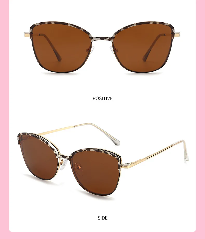 COHK Metall Frauen Cat Eye Sonnenbrille Polarisierte Luxus Marke Design Magnetische Sonnenbrille Clip Auf Optic Brillen Brillen Rahmen – Detail 13