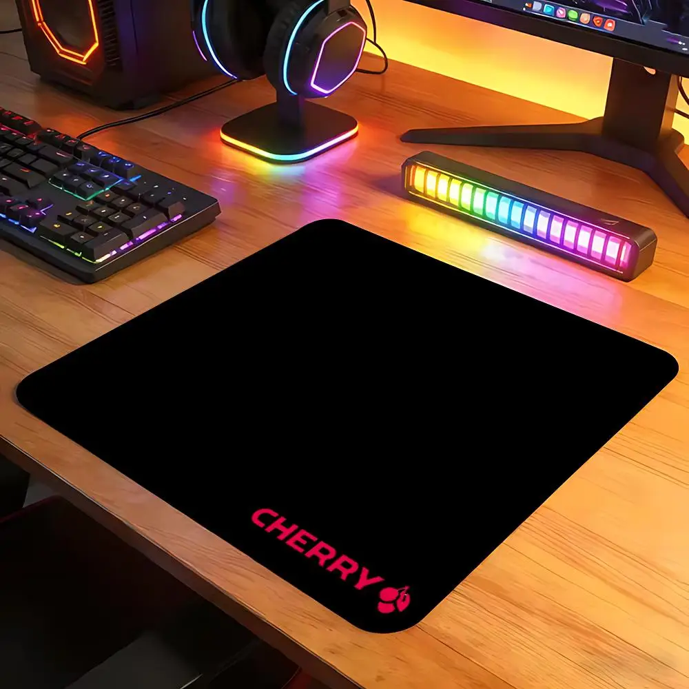 CHERRY Mouse Pad Non-Slip Gaming Desktop Leather Easy To Clean Mat For PC Laptop Desktop