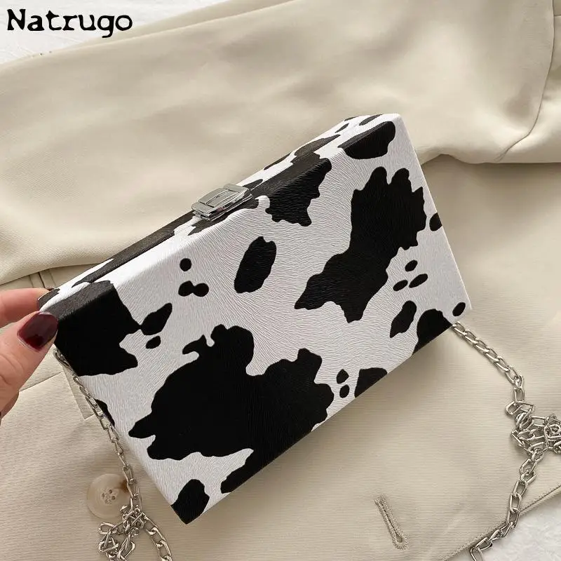 Novelty Crossbody Bag Fashion Zebra Leopard Cow Print Retro Cross Shoulder Bag 2024 Purse&handbag For Women Pu Small Satchel