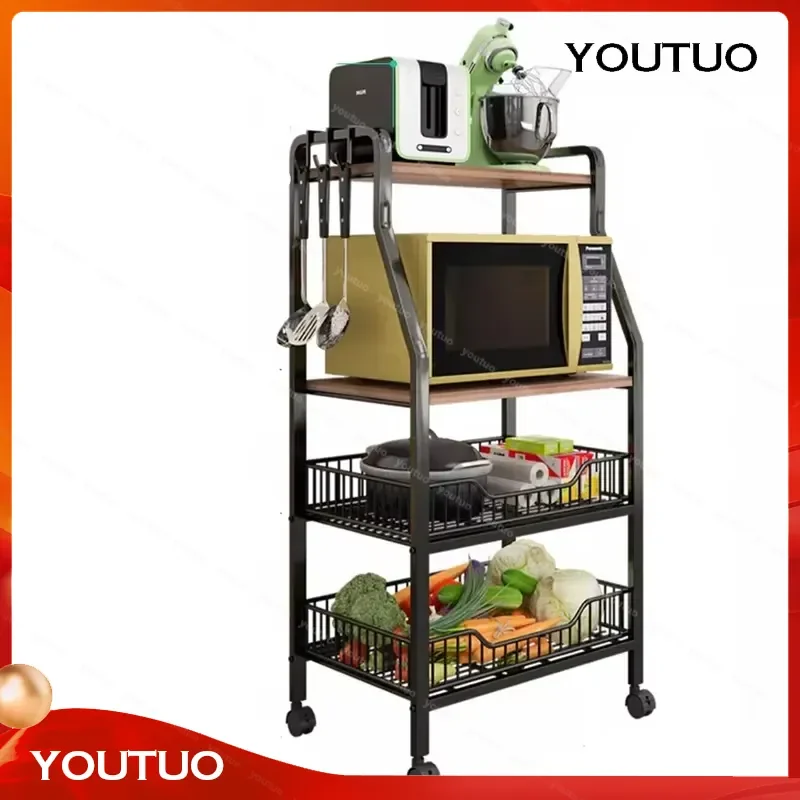 for Bakers Trolley Kitchen Islands Shelves Storage Trolley Spice Shelf Mueble Cocina Auxiliar Kitchen Equipment