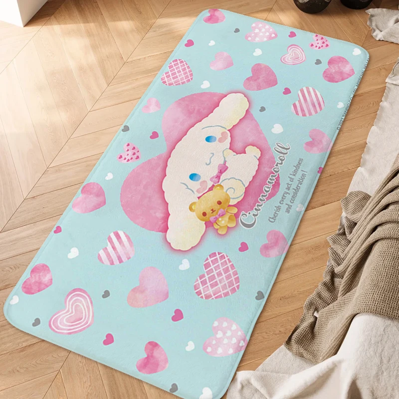 Anime Rug A-Cinnamorolls Aesthetic Kitchen Funny Doormat Entrance Door Mat Useful Things for Home Decorations Veranda Floor Mat