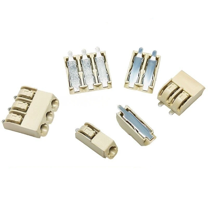 10/50PCS 2060 Push Terminal SMD Horizontal SMD Quick Socket LED Lighting Reflow Soldering High Temperature Resistance 1-3P