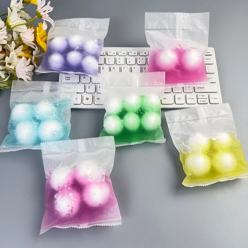 Candy Crispy Wax Squeeze Toy Produce Crunch Sound Soft Bag Fidget Tangyuan Squishy Sensory Stress Relief For Kids Adults Relax