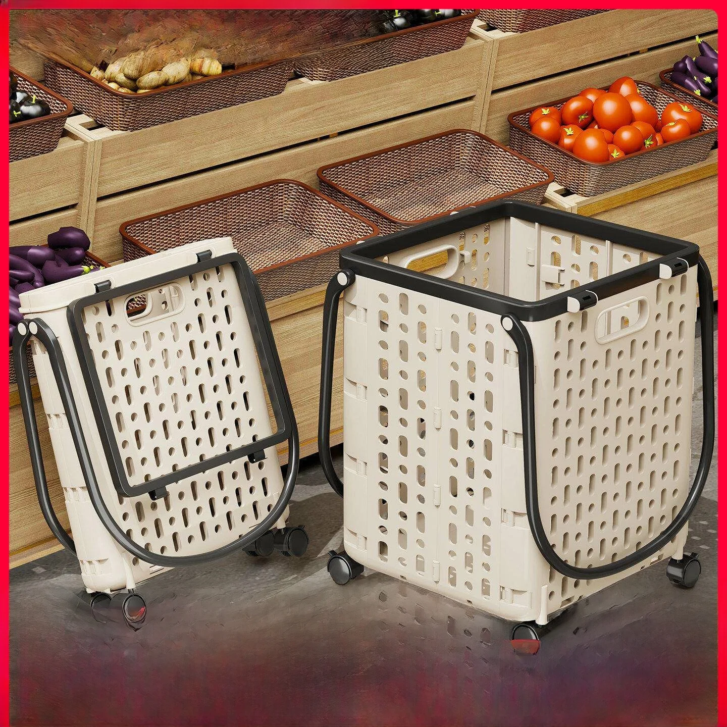 portable-shopping-cart-vegetable-buying-hand-pulling-dolly-lightweight-foldable-trolley-with-wheels-stainless-steel