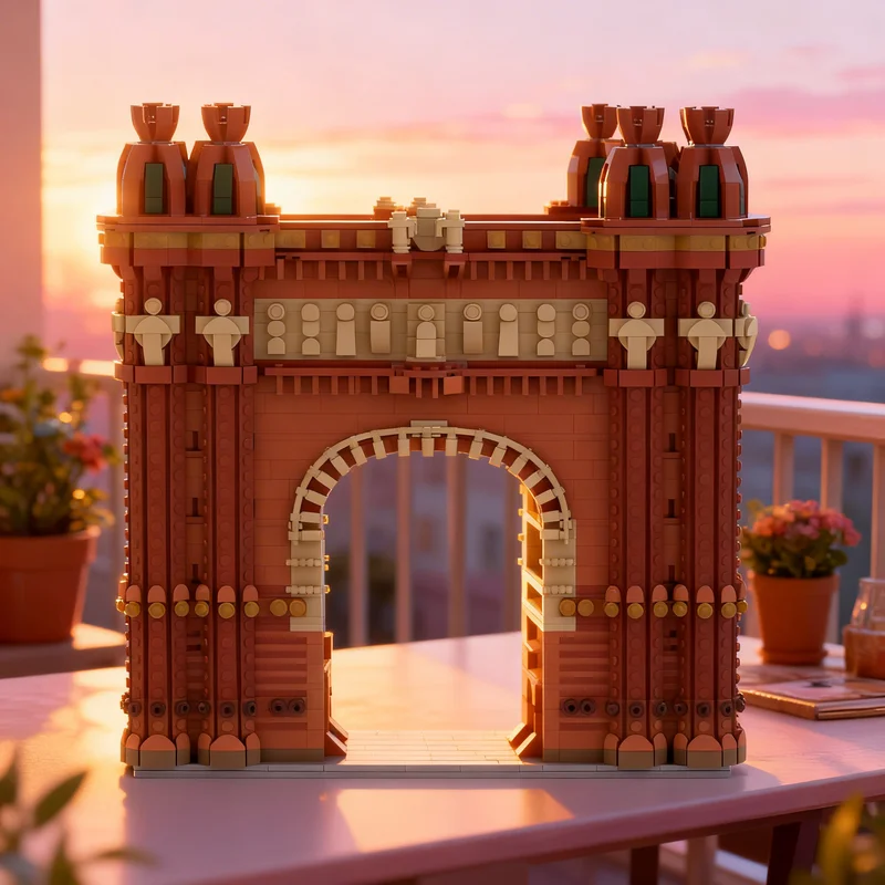 

3597pcs MOC Arc De Architecture Model Building Blocks DIY Gift Creative Collectible Display Decor Premium Adult Kids Desk Home