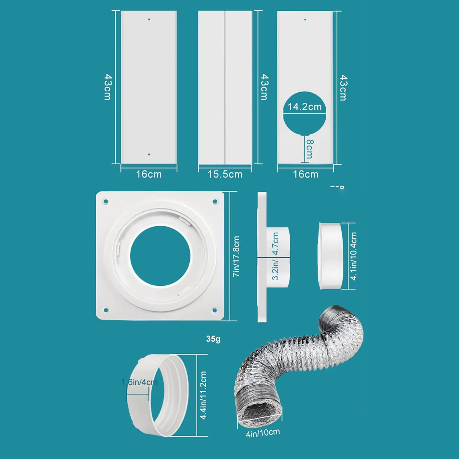 Upgraded Seamless Window Vent Kits for Ducting Sliding Windows and Doors