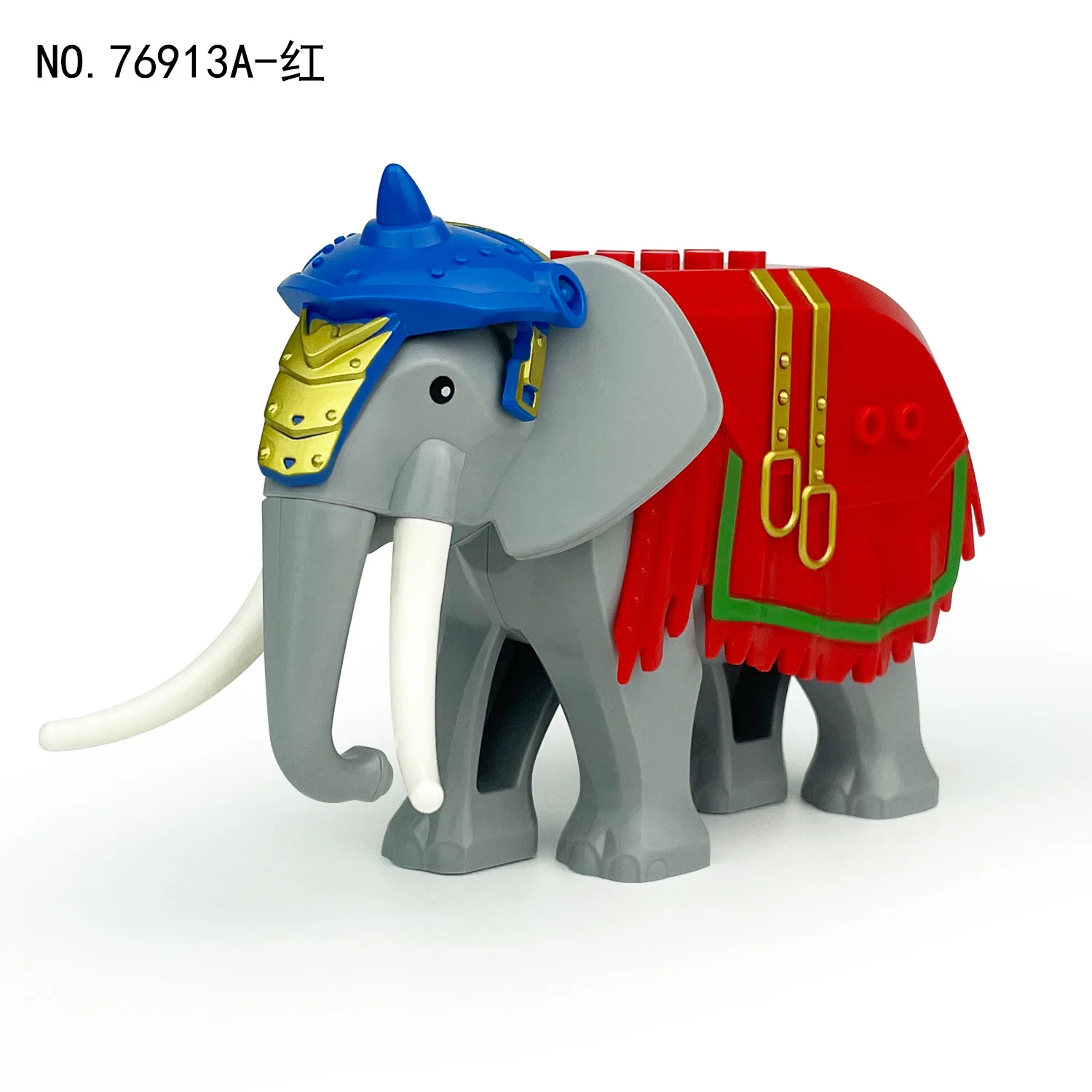 MOC Stad Dier Bouwsteen Middeleeuwen Ridder Oorlog Olifant Figuren Dierentuin Fram Accessoires Bakstenen Kinderen Speelgoed Gift