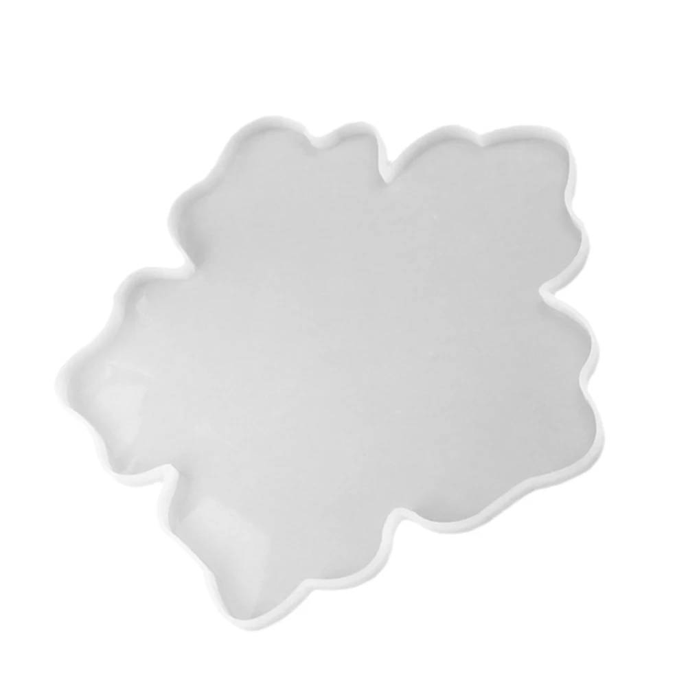 

1pc Mirror Surface Flower Molds DIY Coasters Square Base Pendant Cup Bottom Mold Silicone Epoxy Resin Handmade Accessories