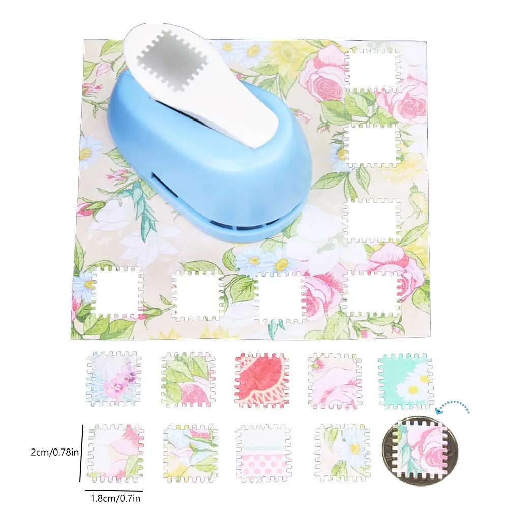 Kawaii Stempel Form Handwerk Punch Präge Maschine Runde Locher Zahn Puncher Embosser Student Locher DIY Handgemachte Cutte