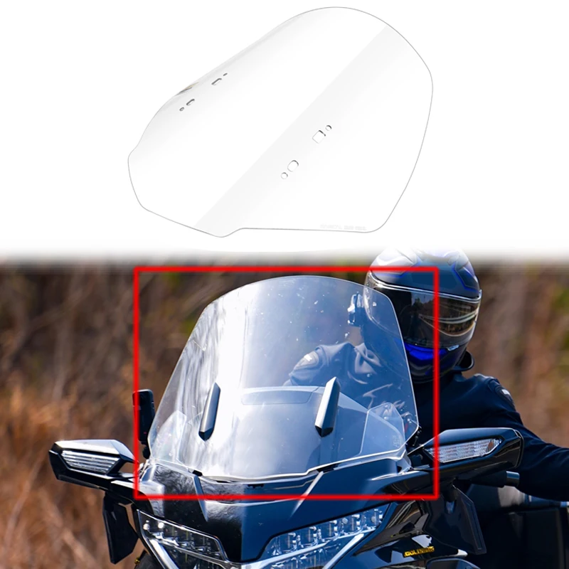 

Panical 25inch Front Air Deflector Spoiler Shield Windshield Baffle For Honda Gold Wing GL1800 F6B 2018-2023 PC