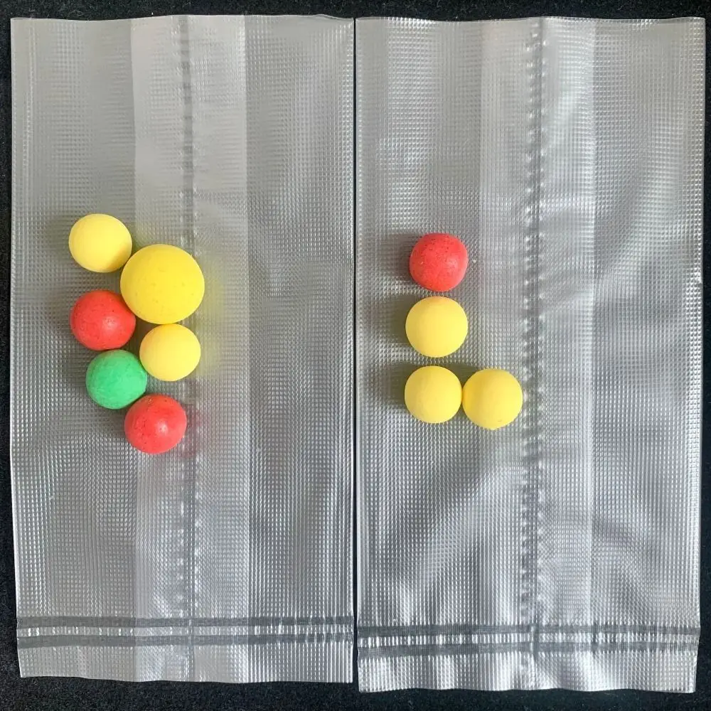 100PCS Transparent Carp Fishing Bait Bag Embosssed Film Fast Dissolving Fishing Lure Bag Environmental PVA Water-soluble Bag