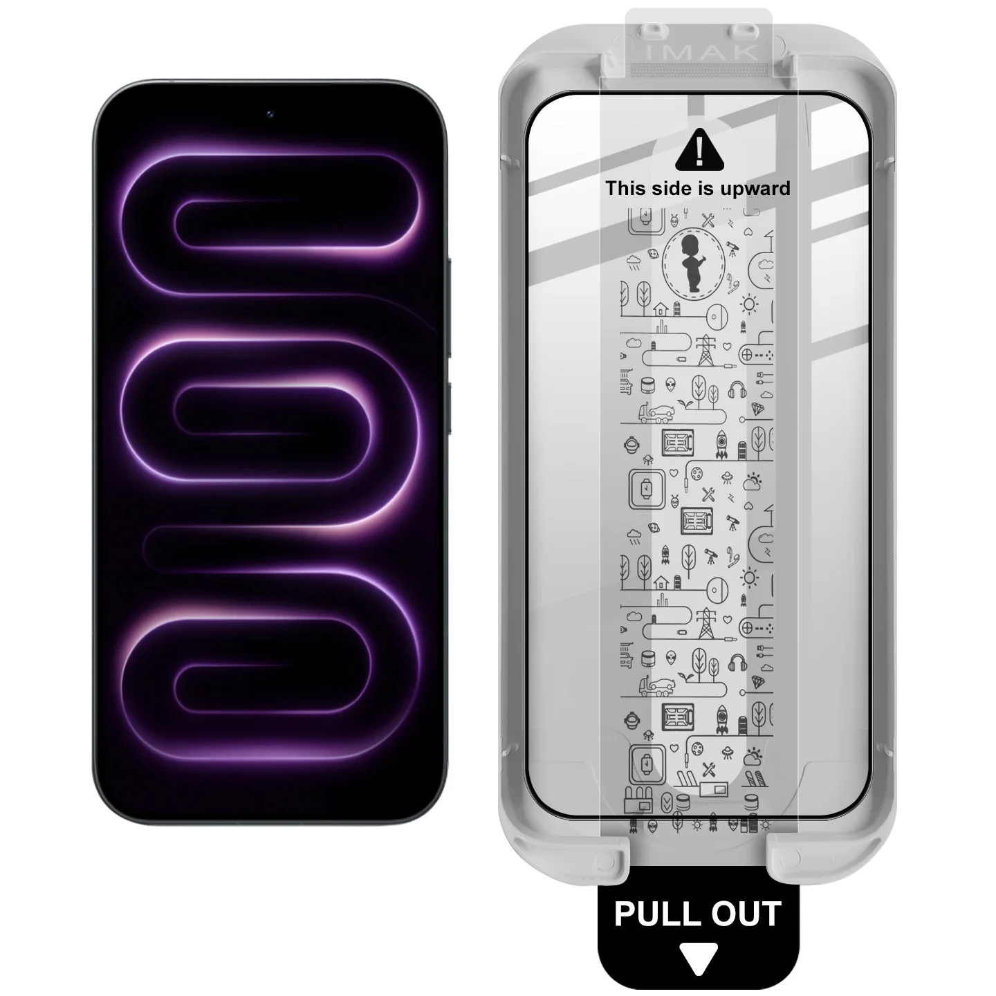 Tempered Glass for Redmi K100 Pro Max 5G Dust-free Chamber Locator Film IMAK Pro+ Support Fingerprint