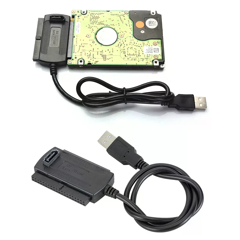 USB 2.0 To IDE Adapter Converter Cable For 2.5 3.5 Inch Hard Drive HD