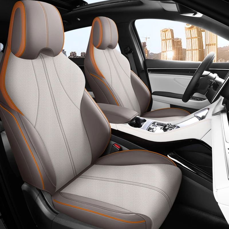High Quality Eco-friendly Luxury Customized Songplus Leather Front/Rear Car Seat Cover Full Set BYD Song Plus 2023-2025