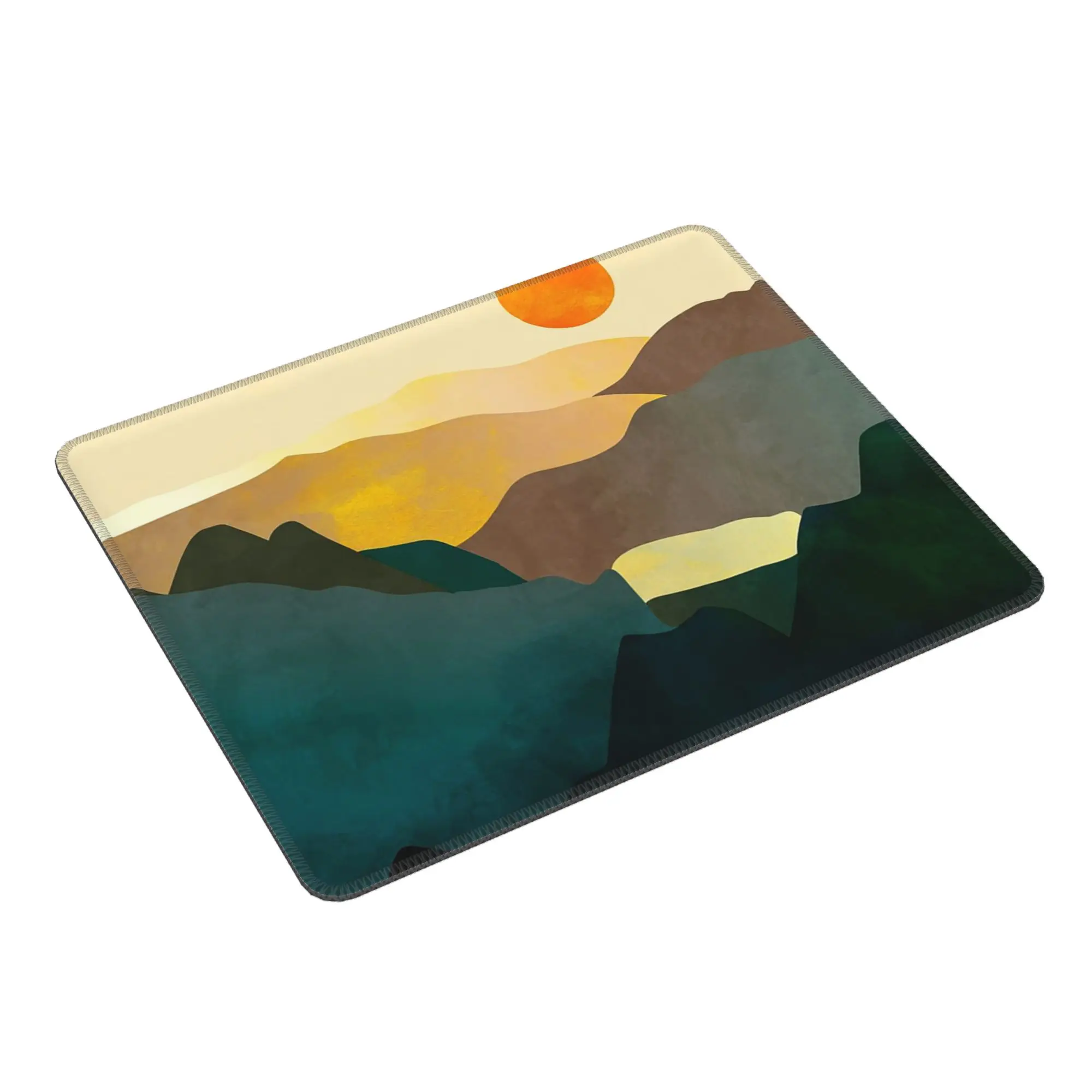 Landscape Mountain Sunset Painting Mouse Pad Computer Keyboard Mouse Mat Gamer PC Laptop Desk Mat Office Table Mats
