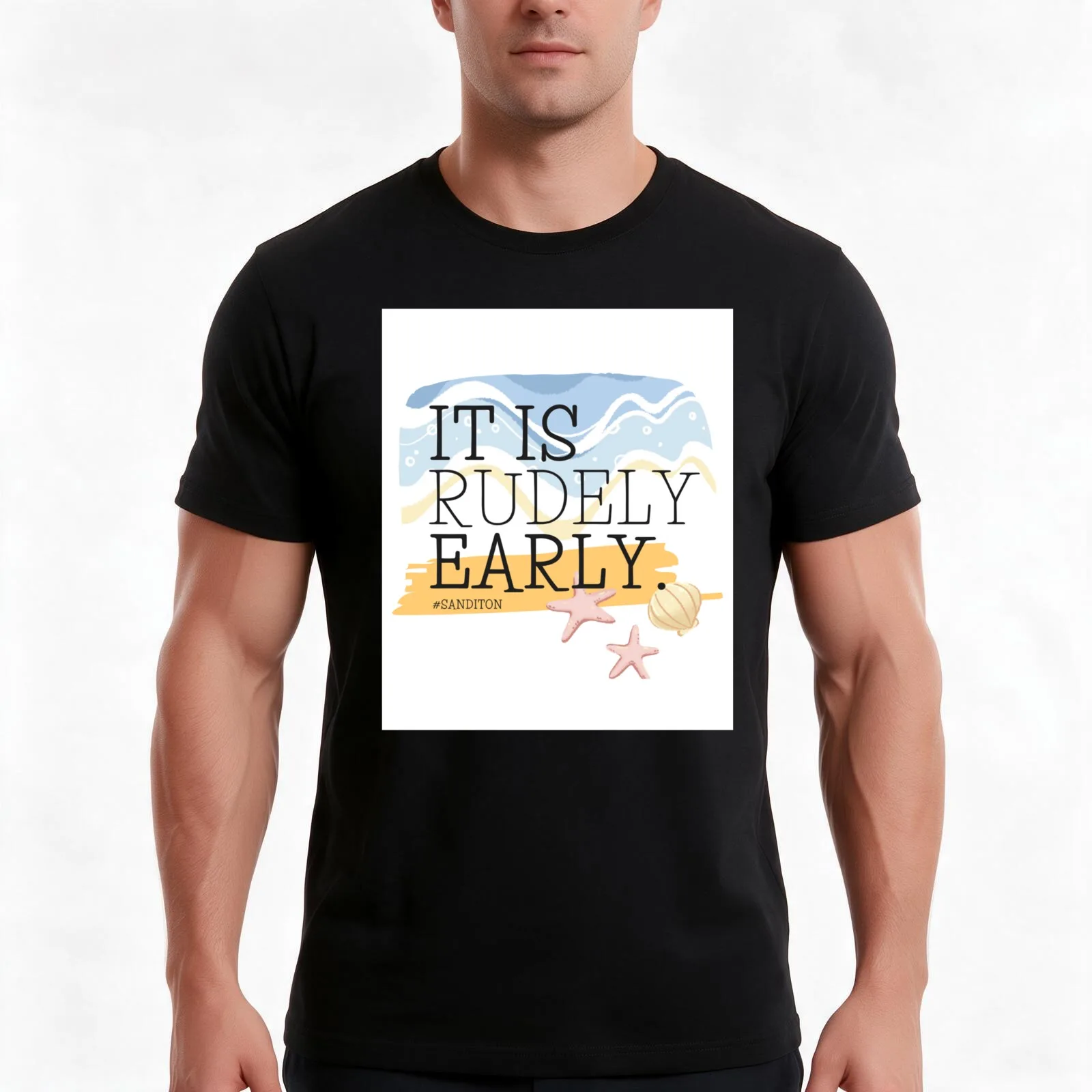 Sanditon Sidney Quote Rudely Early T-Shirt, Summer Casual Cotton Tee, Oversized Streetwear Tops, Vintage Graphic Print