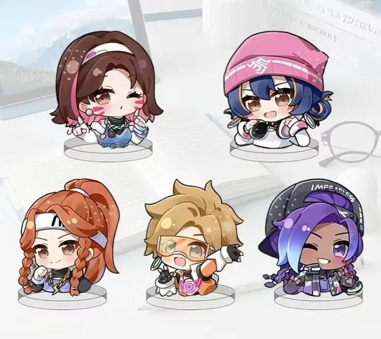 Game Overwatch Acrylic Stand Cartoon Figure Display Anime Collection Desk Ornament Toys Model Accesorios Friend Gifts 10cm