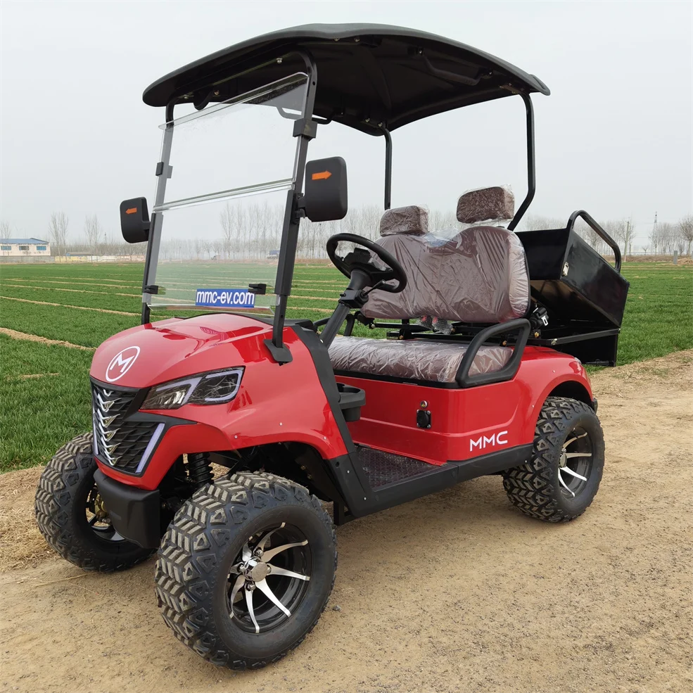 New Model Long Range Battery Powered Electric Off-Road 48 Volt Adults Scooter Solar Panels 4 Seat Cheap Golf Cart