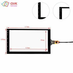 QVK 7/9/10 Inch Black P/N FD101GS0035A-FPC-V02 DVD Radio Capacitive Touch Screen Digitizer Sensor Glass Panel