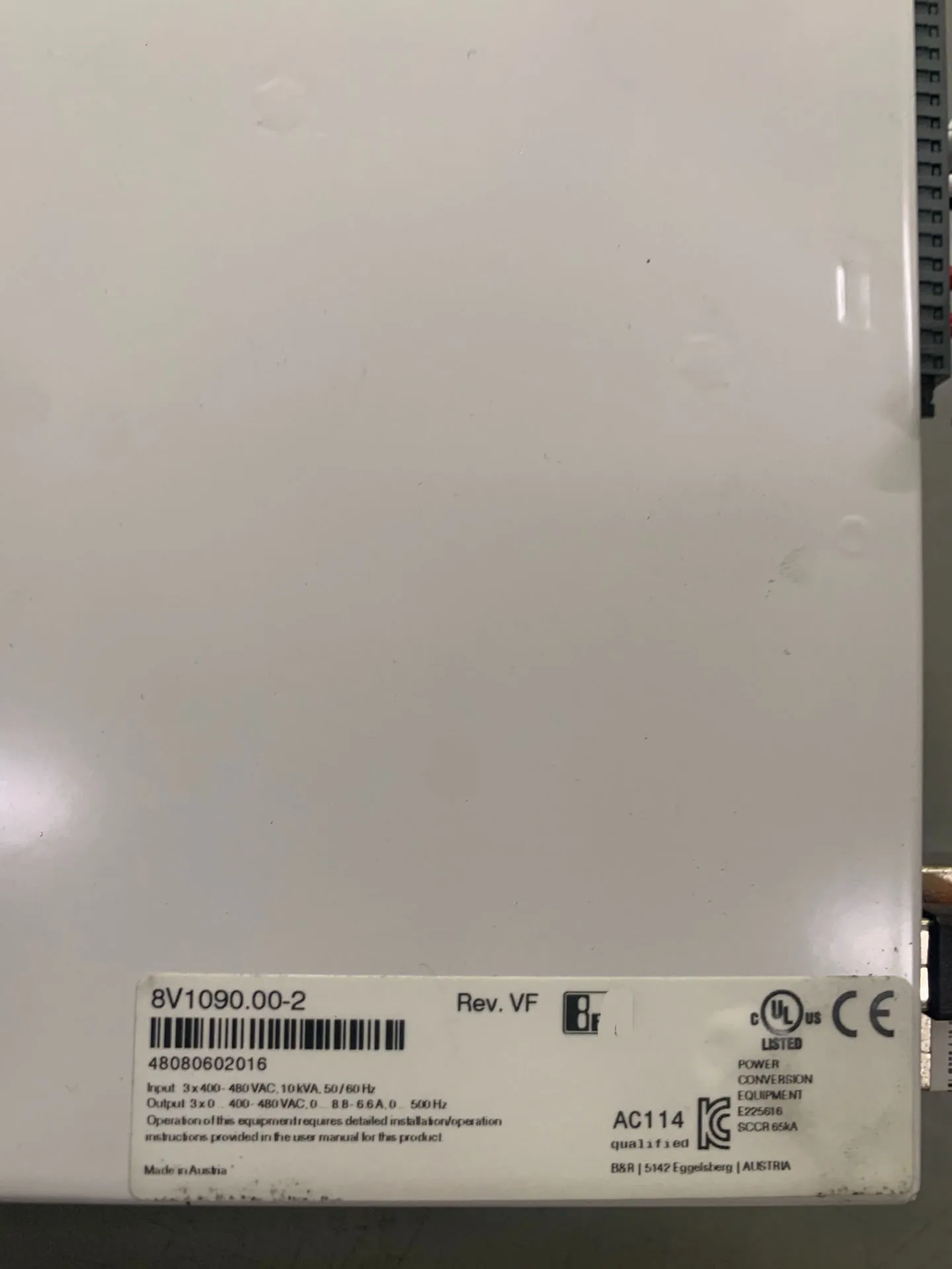 8V1090.00-2 Servo Drive para B&R