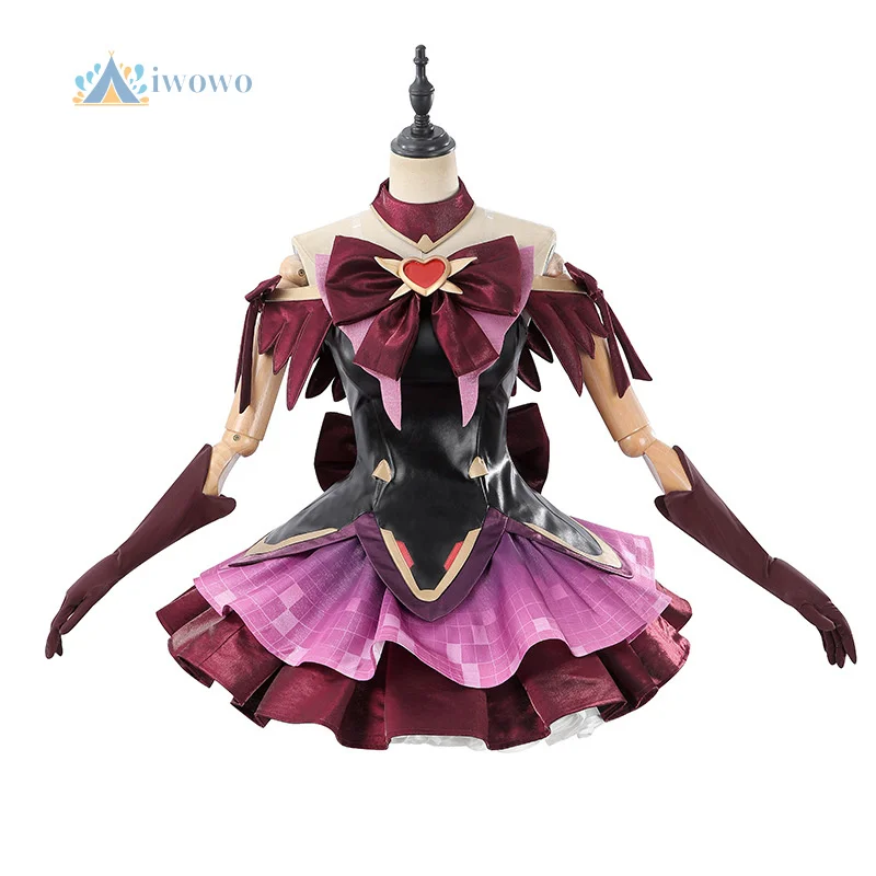 

Overwatch OW Juno Cosplay Magical Girl Mythical Skin Costume Halloween Sweet Women Dress Accessories Props Carnival Uniform Set