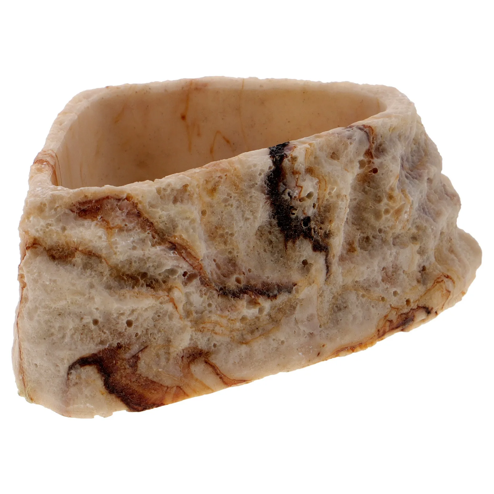 

Reptile Food Dish Water Bowl Resin Rock Feeding Bowl For Lizard Tortoise Gecko Bird Hedgehog Terrarium Pet Decor Crawling