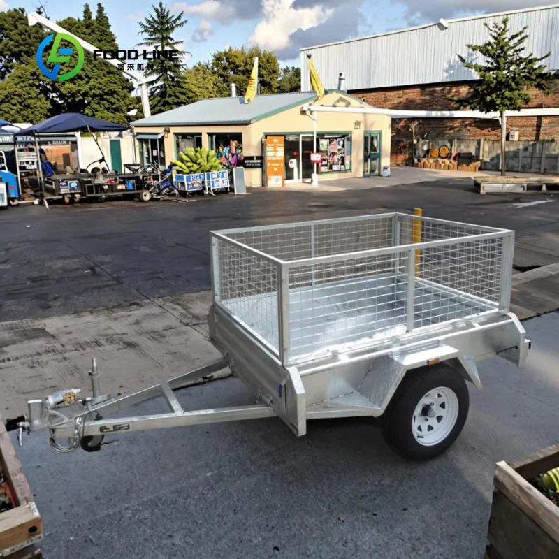 Customized Galvanized Box Trailer Fully Welded Frame with Complete Electric Control System, Durable Enclosed Cargo Trailer