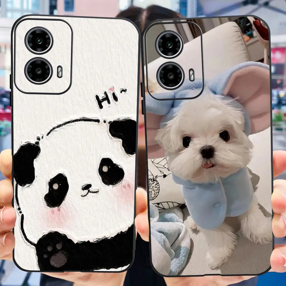 Lovely Printing Case For Motorola Moto G34 XT2363-2 Soft Silicone TPU Back Cover For MotoG34 G 34 5G Phone Cases