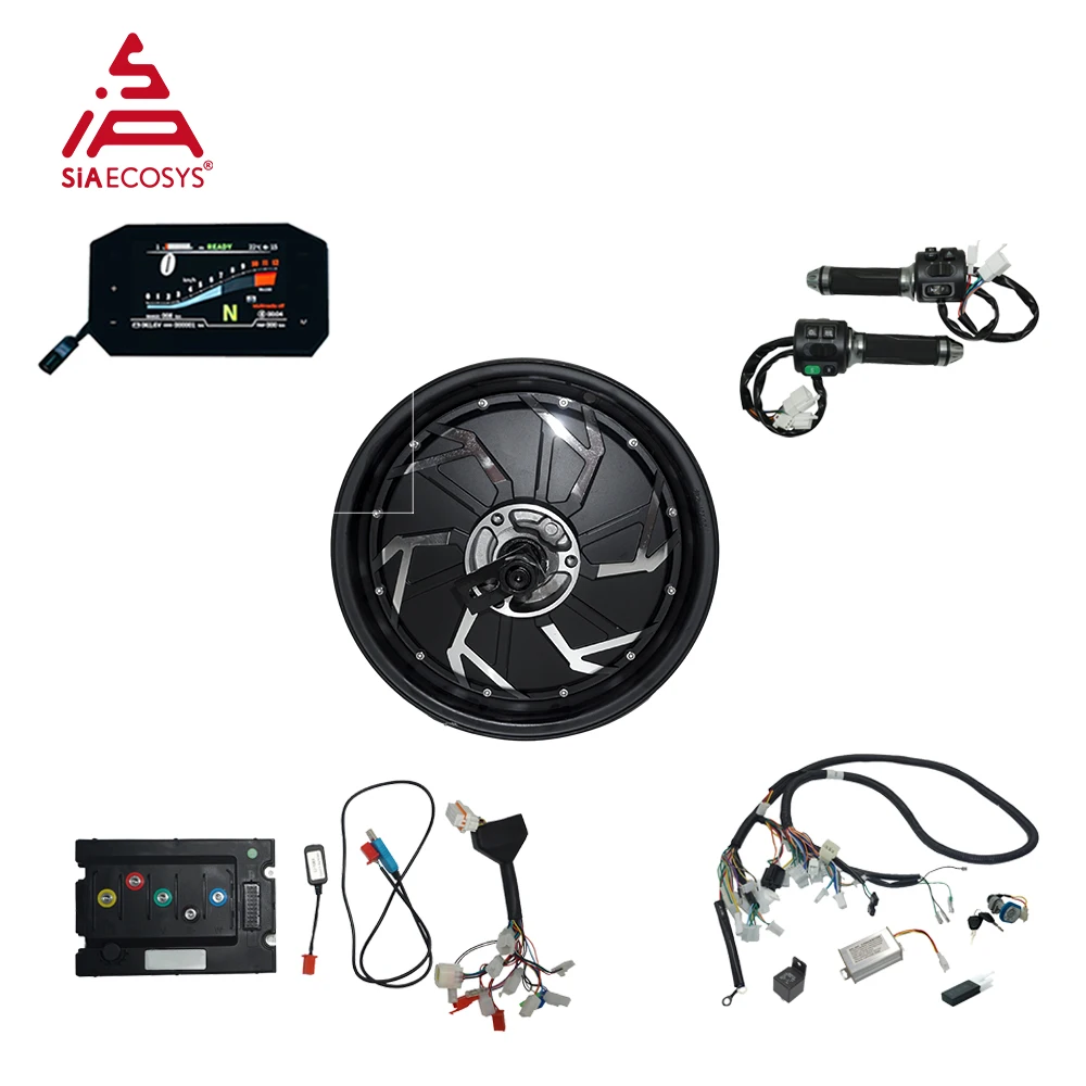 

QSMOTOR 12*3.5inch 3000W QS260 40H V4 Motor Kit with CJ72450 Controller Z6 Throttle and SCJ5066-1 Speedometer Display