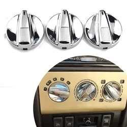 3pcs Chrome Air Switch Button Cover For Seat Ibiza Cordoba Tolodo VW Polo IV Golf III MK3 Jetta Passat 96 T4 Skoda Fellicia