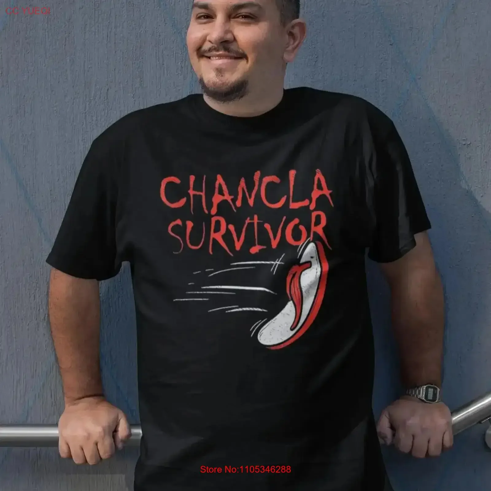 Camiseta Chancla Survivor con diseño de chancleta, orgullo latino, divertida, viral, vintage, lavada, para uso diario, gráfico vintage